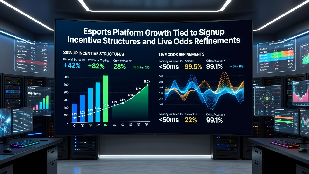 Live esports odds dashboard with dynamic updates during a match