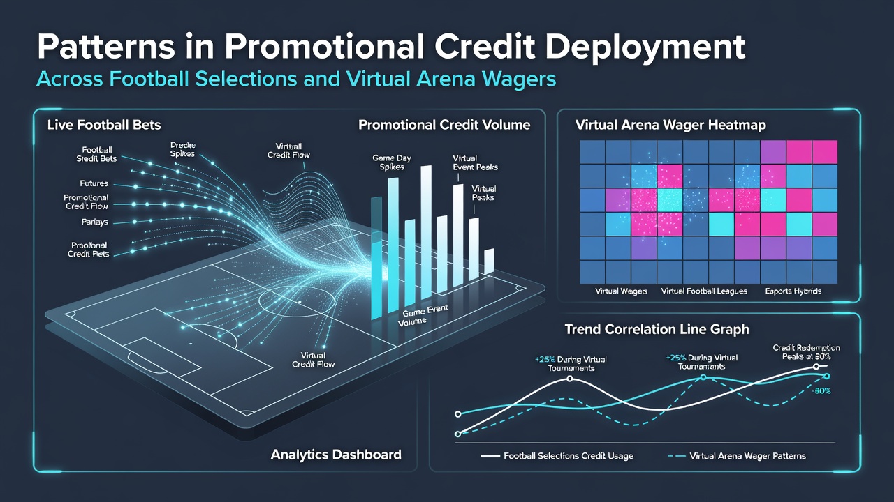 Infographic illustrating credit allocation between traditional football bets and virtual arena wagers